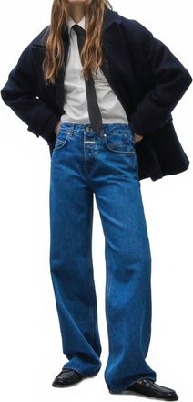 Closed Nikka Wide Leg Denim Jeans In Mid Blue