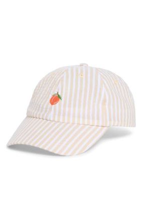 Frasier Sterling Peach Stripe Baseball Cap in Tan at Nordstrom