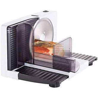Unold Curve White Rebanadora El&eacute;ctrico 100 W Negro, Blanco Pl&aacute;stico