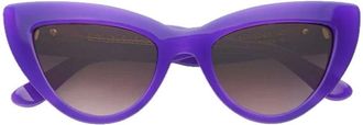 Emmanuelle Khanh Cherry Bold Cat-Eye Sunglasses With Inner Bevels