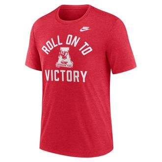 Nike Alabama State Legacy Mantra Nike Mens College T-Shirt in Red | NJFDEX48OBV-1MJ