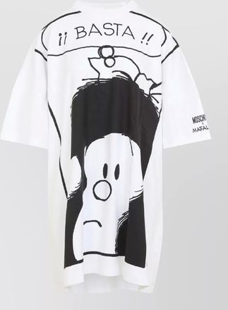 Moschino cotton oversized printed t-shirt dress