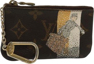 Louis Vuitton Pochette Clés Brown Canvas Wallet (Pre-Owned)
