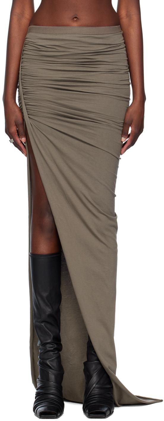 Max Mara Long Brown Skirt In Denim Effect from $362.00 - on