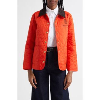 Sporty & Rich Vendome Quilted Nylon Jacket in Squash at Nordstrom Rack, Size X-Large