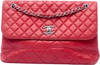 Chanel Pre-owned Flap Bag - Dames - Vintage Schoudertas - Rood - ONE Size - Leer - Vintage