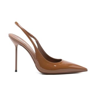 PARIS TEXAS Pumps, female, Brown, Size: 7 1/2 US Lidia Slingback