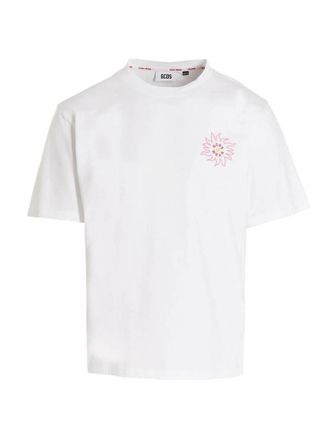 GCDS White Crew Neck T-Shirt