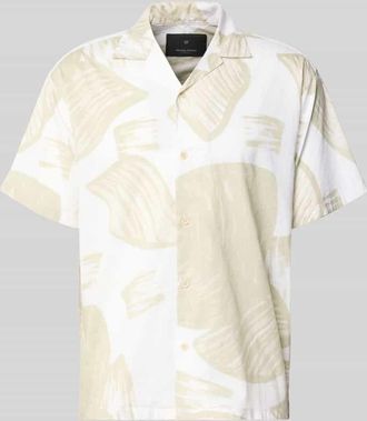 Jack & Jones Relaxed Fit Freizeithemd mit Reverskragen Modell BLAVENICE in Beige, Gr&ouml;&szlig;e XXL