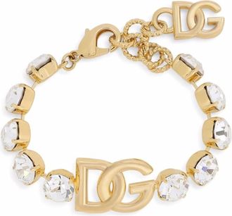 Dolce & Gabbana Armband met Kristallen - Dames - Armbanden - Geel - ONE Size - Accessoires