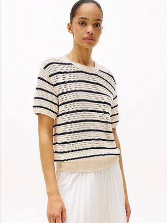 Tommy Hilfiger Pointelle Crochet Jumper