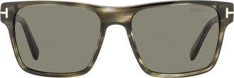 Tom Ford TF1205 Rectangular Acetate Sunglasses - Gray