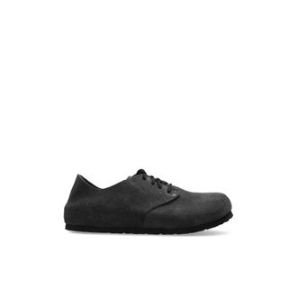 Birkenstock Maine - Heren - Veterschoenen - Grijs - 45 EU - Leer - Schoenen