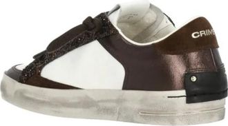 Crime London SK8 Deluxe - Dames - Sneakers - Bruin - 36 EU - Leer - Schoenen