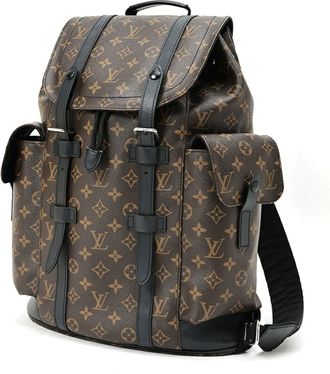 Louis Vuitton Black Monogram Canvas Backpack (Pre-Owned)