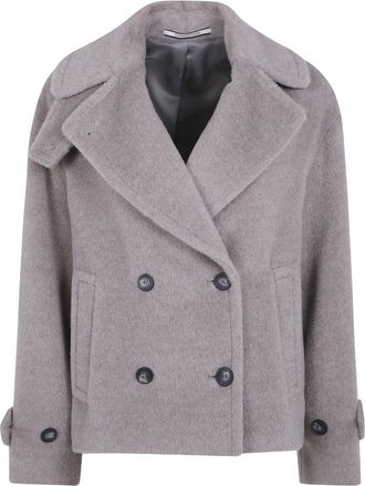 Tagliatore Sheila Coat - Dames - Mantel - Grijs - XS - Wol - Jassen