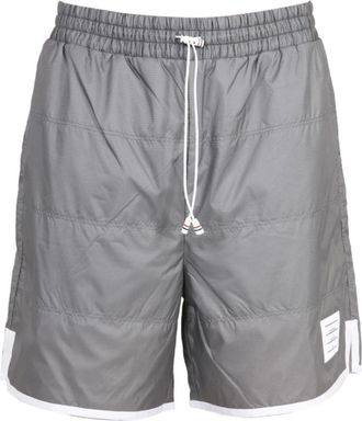 Thom Browne Sportieve Ripstop Bermuda - Heren - Strandmode - Grijs - S - Nylon - Badmode