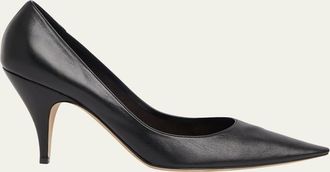 The Row Liisa Lambskin Leather Pumps