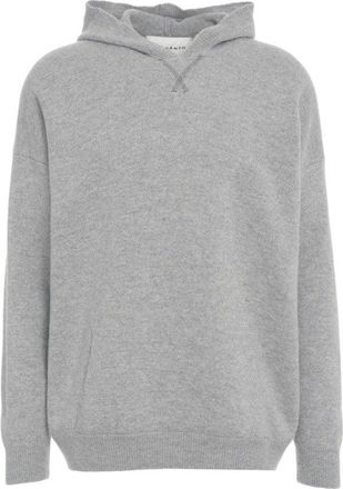 Amaranto Relaxed Fit Knit Sweater With Hood And Kangaroo Pocket