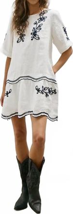 M&eacute;lissa Nepton Lirio Mini Dress In Off White