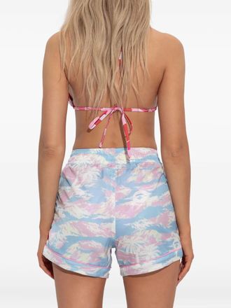 A Bathing Ape Shorts Palm Tree Camo - Blu