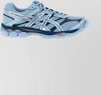 Asics synthetic leather low-top sneakers