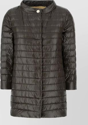 Herno long nylon down jacket padded quilted shiny