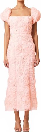 Elliatt Rosella Midi Dress In Ballet Pink