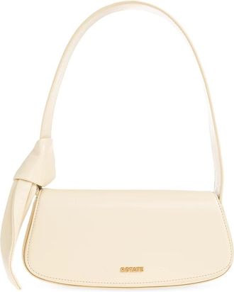Rotate Bon Bon Knot leren schoudertas - Dames - Schoudertassen - Beige - ONE Size - Leer - Tassen