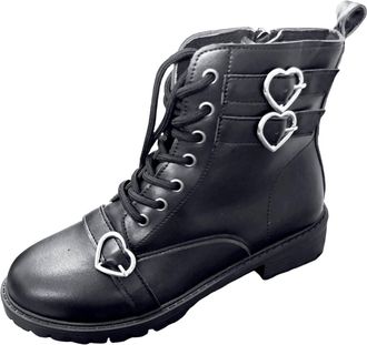 Generic Plus Size Women Womens Nude Boots Buckle Fashion Snow Ankle Easy On Lug Sole Cold Weather Country Walk Chelsea Waterproof Leather Non Slip (2)