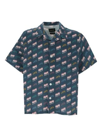 Howlin Cocktail DAmore shirt - men - Cotton/Hemp - M - Blue