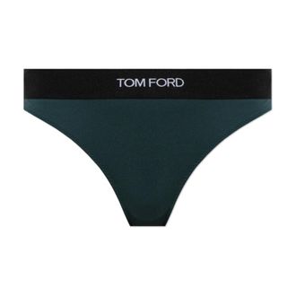 Tom Ford Ondergoed, Dames, Groen, XS, Modal Signature Thong
