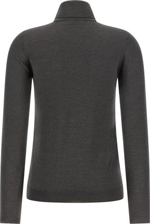 Brunello Cucinelli Womens Gray Cashmere Cardigan Clothing