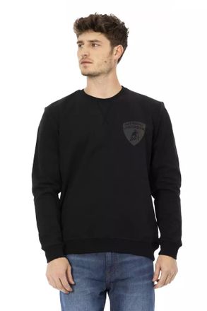 Automobili Lamborghini Black Cotton Men Mens Sweater