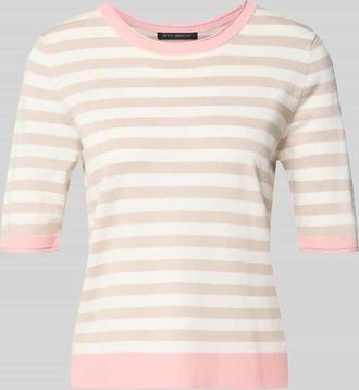 Betty Barclay Strickshirt aus Viskose-Mix mit Rundhalsausschnitt in Rose, Gr&ouml;&szlig;e 36