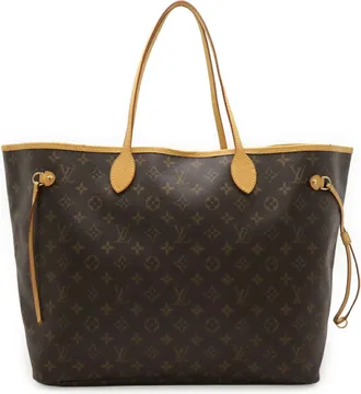 Louis Vuitton Brown Monogram Canvas Shoulder Bag Tote Bag (Pre-Owned)