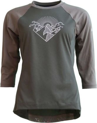 Zimtstern Pureflowz Shirt 3/4 Velotrikot f&uuml;r Damen | grau