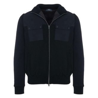 Herno Jas met gebreid effect - Heren - Jassen - Zwart - Maat: L