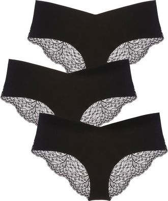 Journelle Allegra Jolie 3-Pack Hipster Briefs in Noir at Nordstrom, Size X-Small