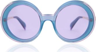 Pucci EP0110 80Y Womens Sunglasses Blue Size 57