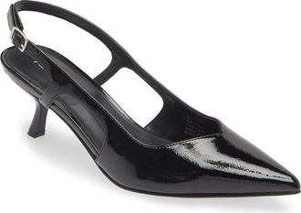 Abound Tonia Slingback Pump in Black Patent at Nordstrom Rack, Size 5.5