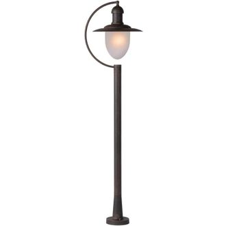 Lucide Lucide - aruba - Bollard Lamp post Outdoor - 1xE27 - IP44 - Rust Brown