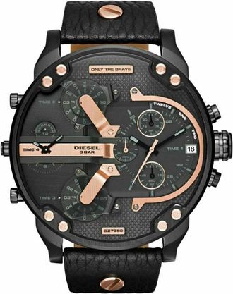 Diesel Accessoires, Heren, Zwart, ONE Size, Leer, Mr Daddy 2.0