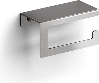 Clou Fold toiletrolhouder zonder klep gebogen model rvs gebors
