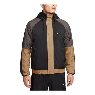 Nike Basketball DNA ColourBlock Jacket Black Brown DQ6199-010