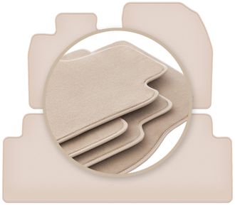 OEM Alfombrillas Beige Premium Para Toyota Avensis Iii T27 Familiar, Liftback, Sed&aacute;n 2009-2018