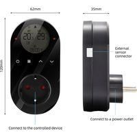 OEM Termostato Digital Wifi De 16 A Con Enchufe, Control Por Voz Y Aplicaci&oacute;n Tuya, Regulador De Temperatura Y Pantalla Lcd