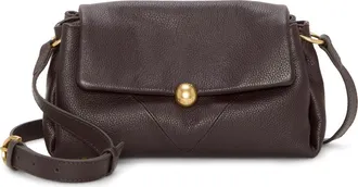 Vince Camuto Medna Leather Crossbody Bag in Brown at Nordstrom