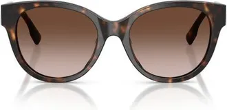 Tory Burch 54mm Phantos Sunglasses in Dark Tortoise/dark Tortoise at Nordstrom