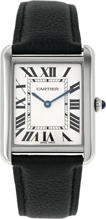 Cartier Pre-owned Cartier Tank Opaline Dial Ladies Watch WSTA0028